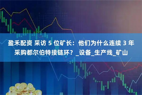 盈禾配资 采访 5 位矿长：他们为什么连续 3 年采购都尔伯特接链环？_设备_生产线_矿山